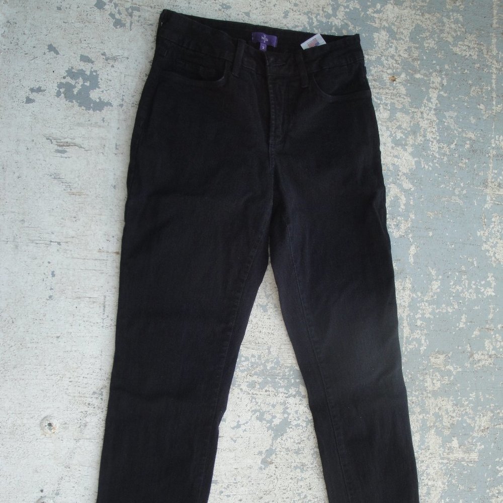 NYDJ  Black Jeans Straight leg Women's Size 2